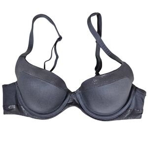Victoria's Secret Lined Demi Bra, Grey/Silver, 32B